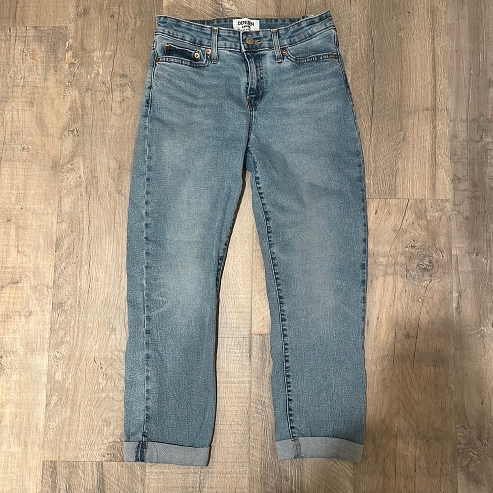 Mid Rise Boyfriend Jeans